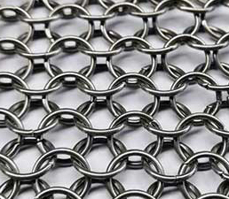 Ring mesh curtain