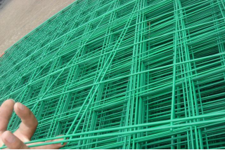 Green PVC welded wire steel mesh