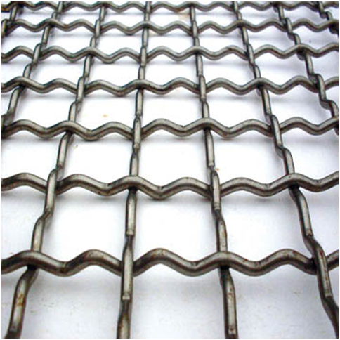 Galvanized crimped wire mesh