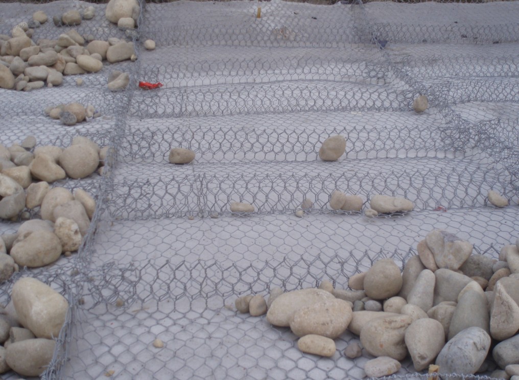 Usage of hexagonal wire mesh