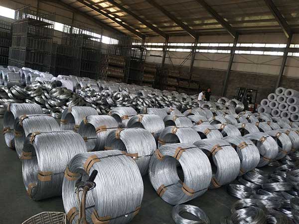 Packing for galvanized wire