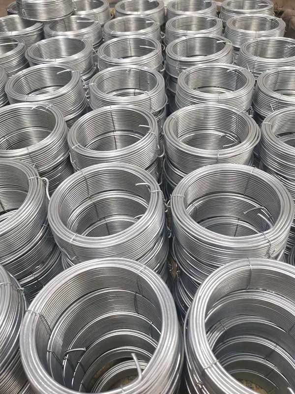 Packing for galvanized wire