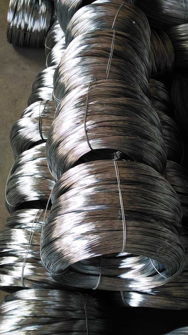 Packing for galvanized wire