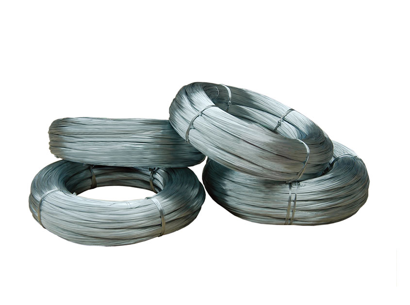 What are the applications of galvanized wire in construction?