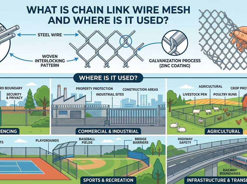 What Is Chain Link Wire Mesh and Where Is It Used? What Is Chain Link Wire Mesh and Where Is It Used?